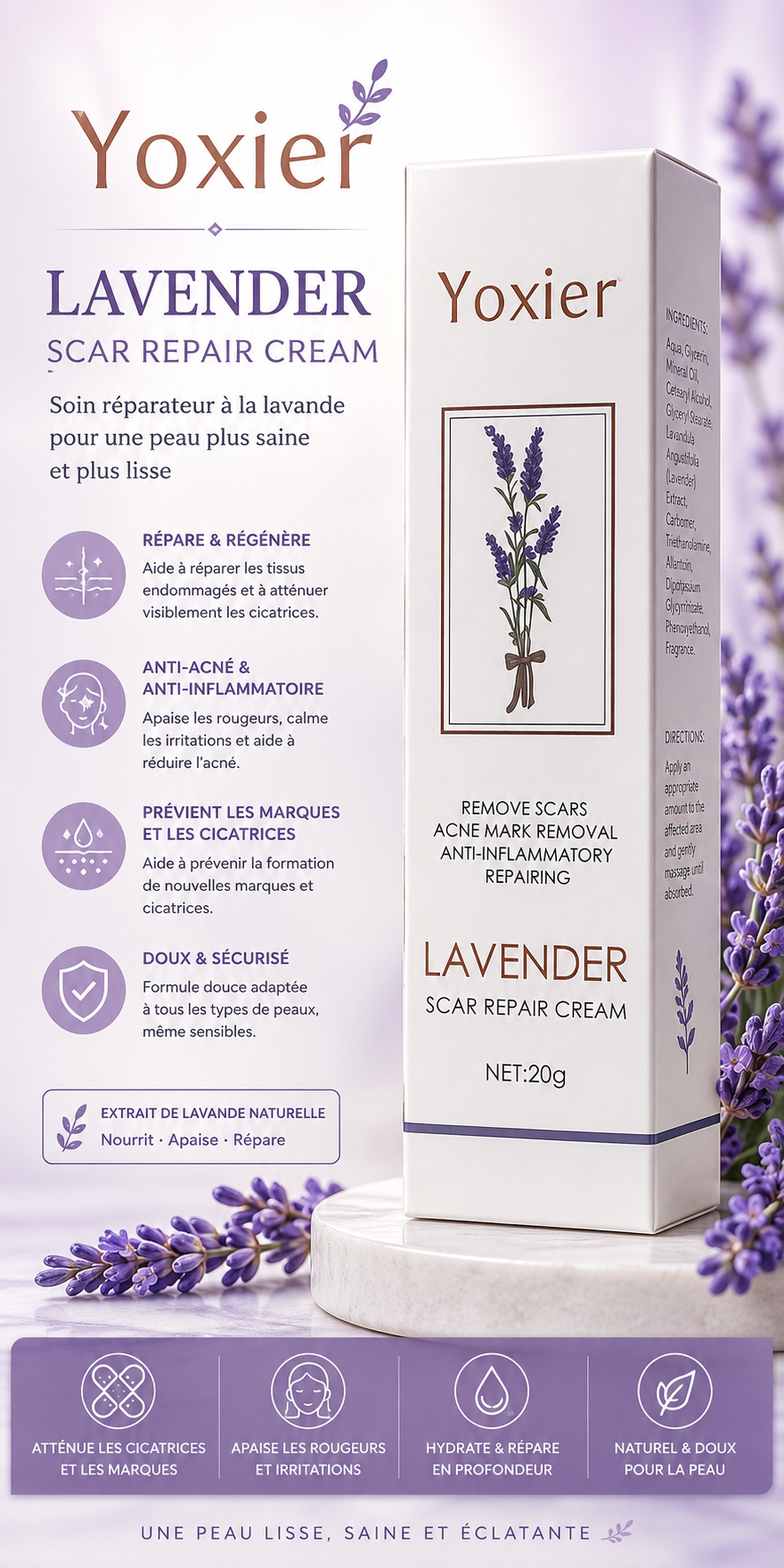 Crème anti cicatrices - 20 g