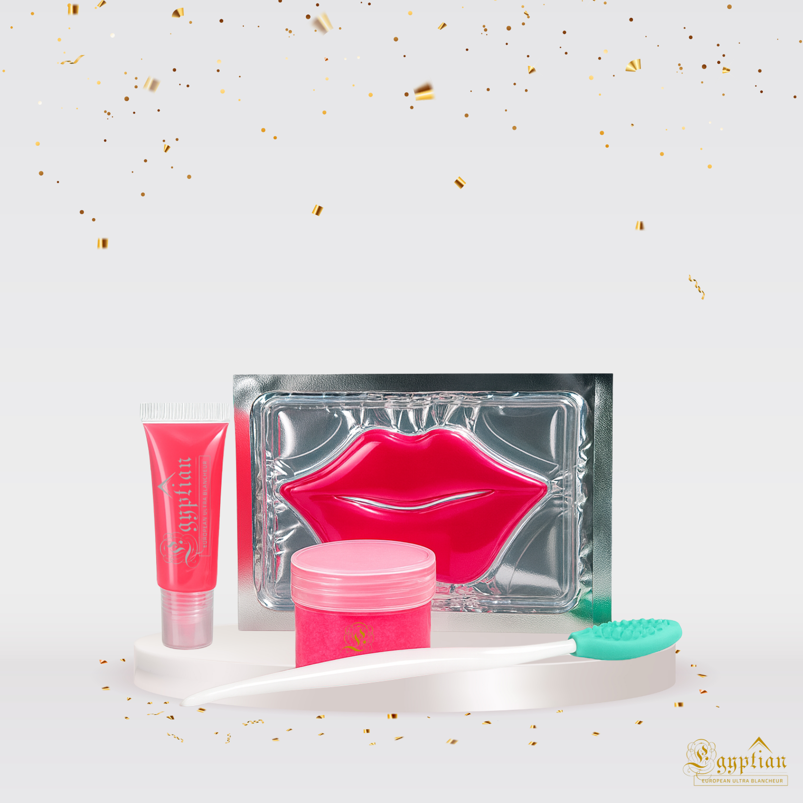 Kit Lèvres Roses – Gommage, Masque et Baume